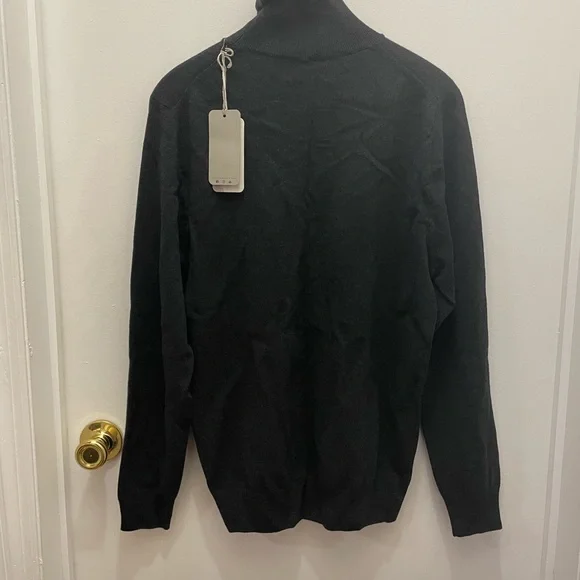 NWT Falconeri Men’s Black Cashmere Turtleneck Sweater